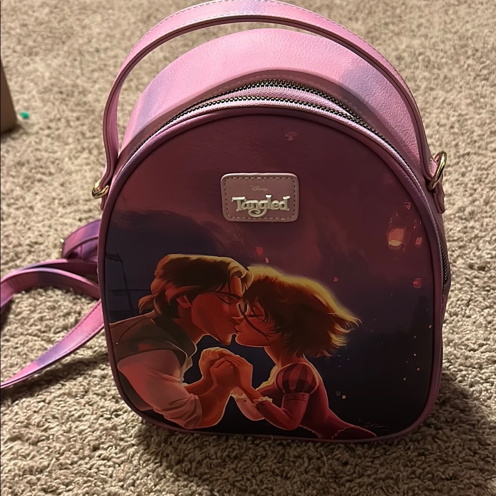 Disney Tangled Pink and Purple Backpack